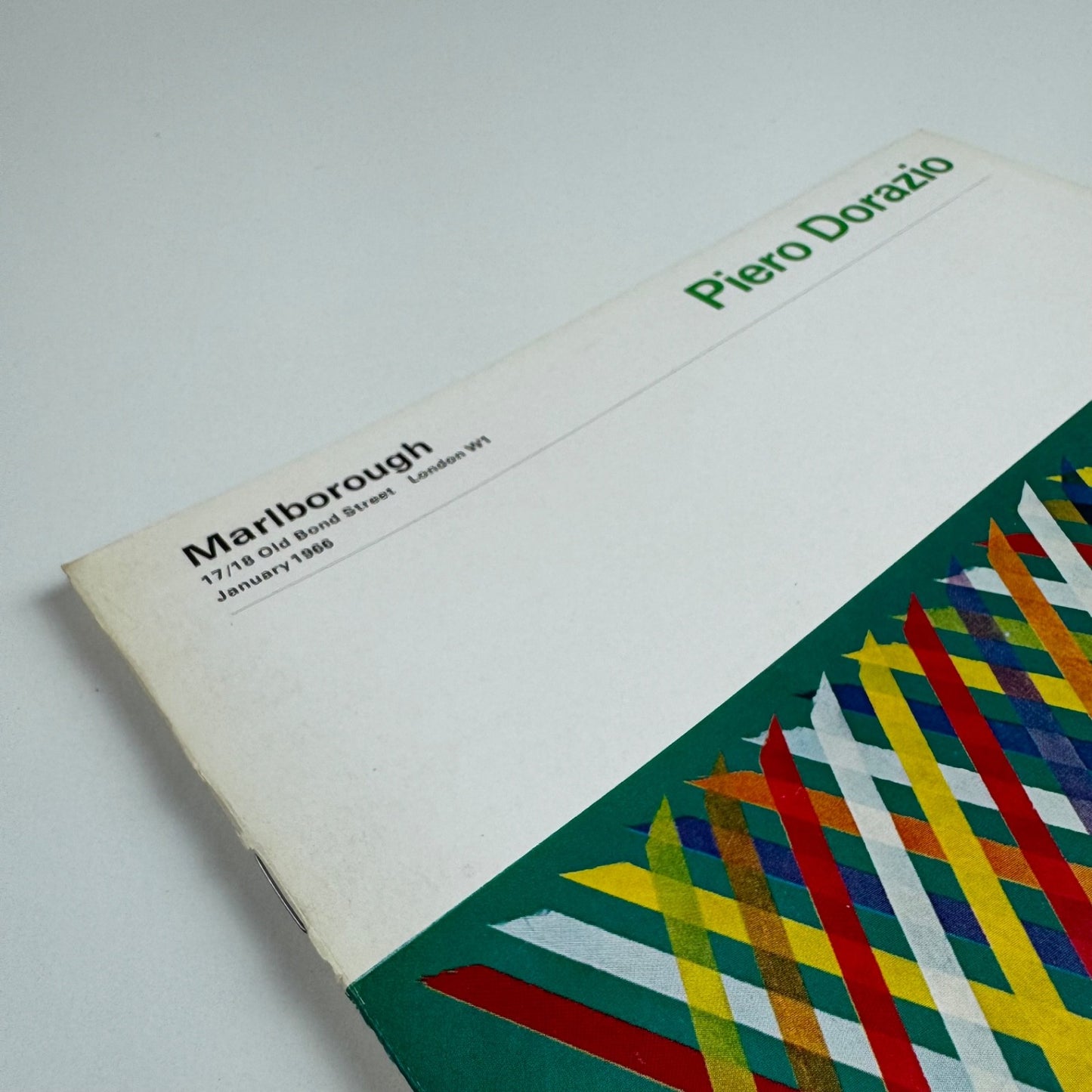 Piero Dorazio | Marlborough Fine Art Jan 1966 design by Gordon House