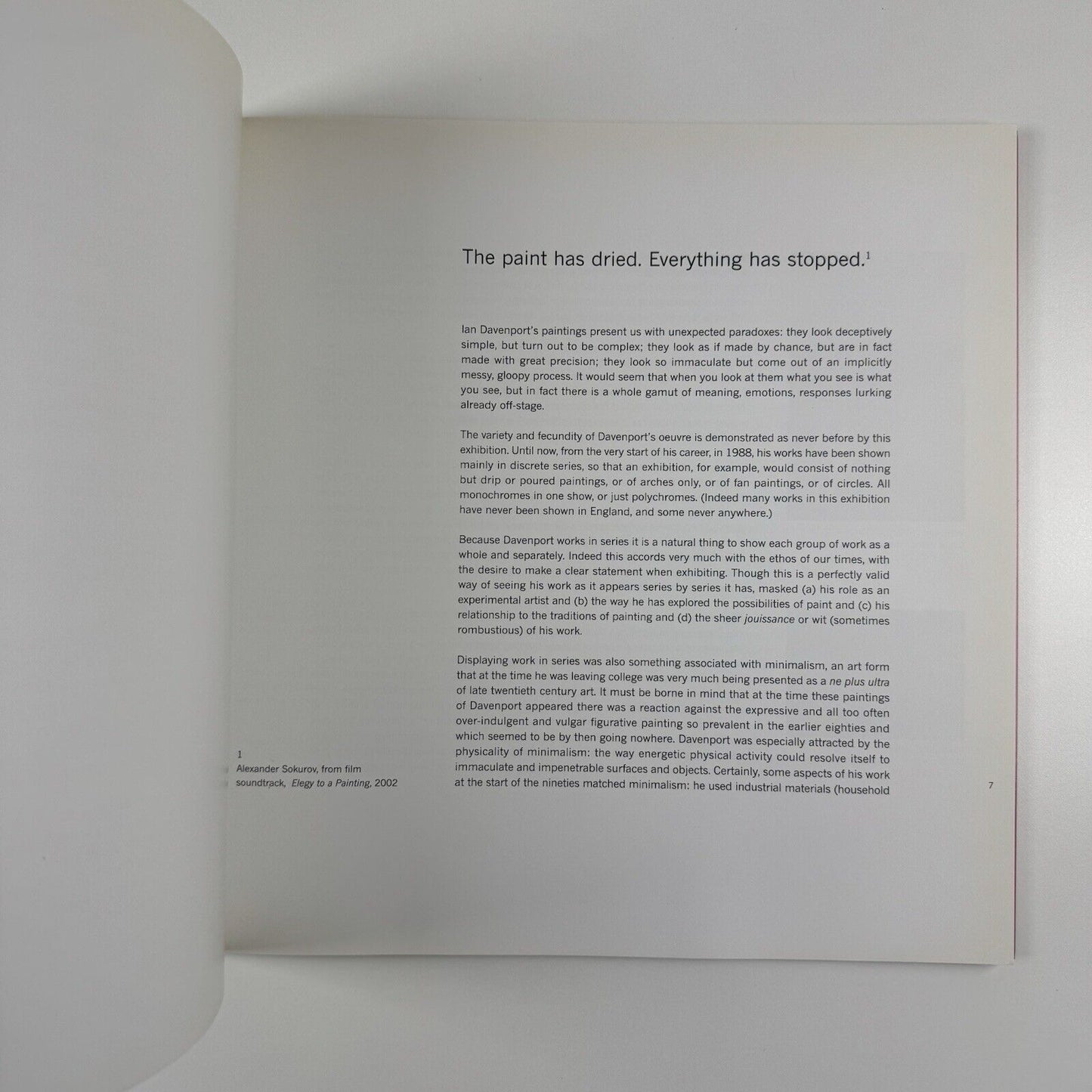 Ian Davenport | Ikon Gallery exhibition catalogue, 2004