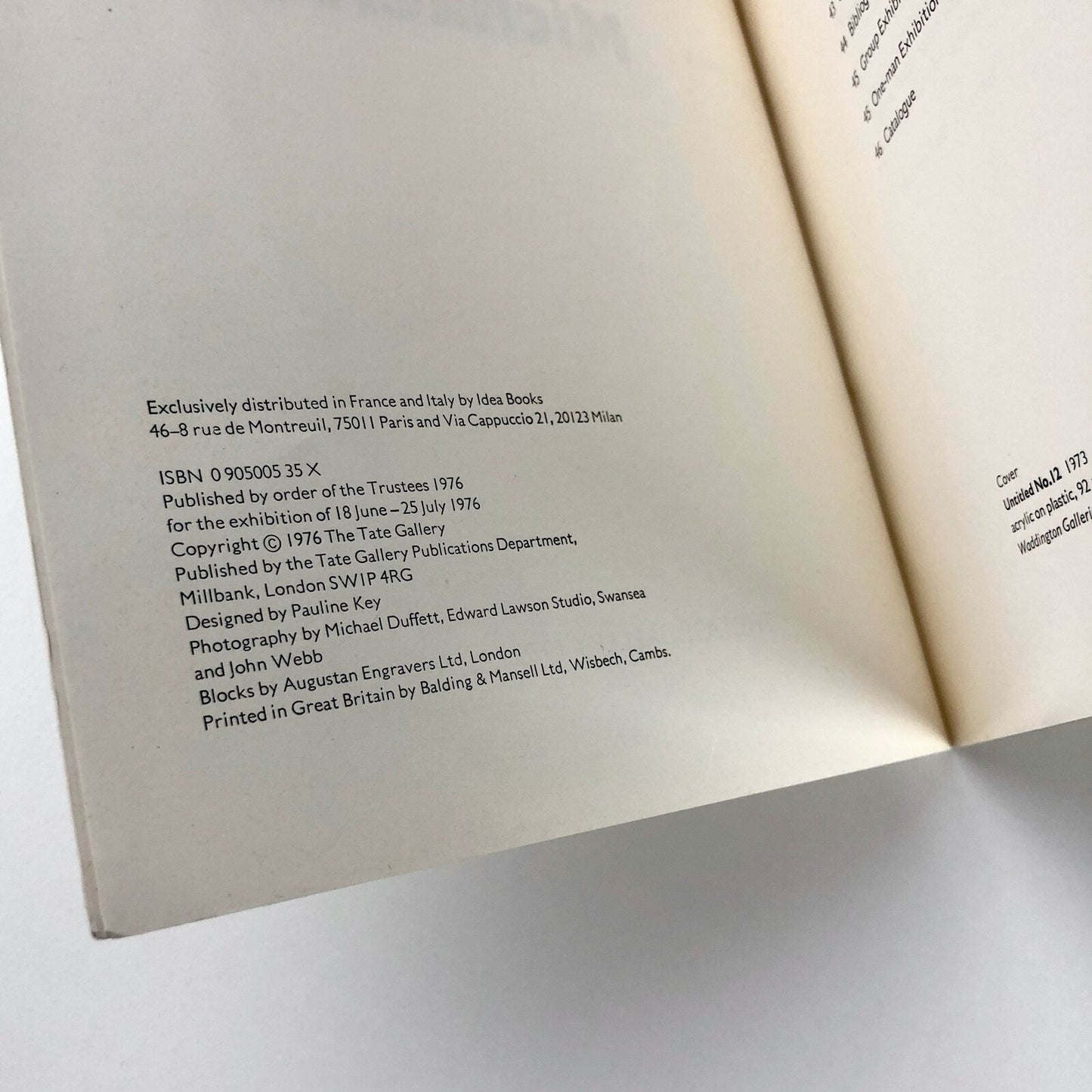 Michael Moon by Judy Marle | Tate Gallery exhibition catalogue, 1976
