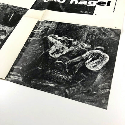 Otto Nagel | Stedelijk Museum fold-out exhibition leaflet/poster, 1962