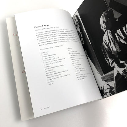 The Collection of Edward Albee | Sotheby’s New York catalogue, 26 September 2017