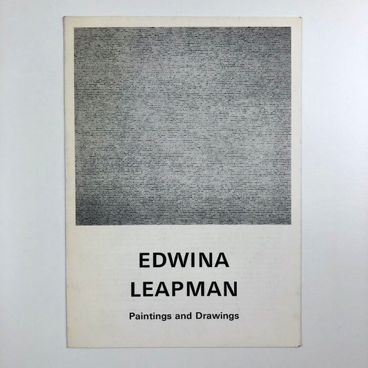 Folding card for Edwina Leapman. Paintings and Drawings | Annely Juda Fine Art London 1980