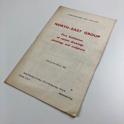 North-East Group First Exhibition | Sunderland Art Gallery catalogue booklet, 1963