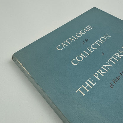 Catalogue of the collection at the Printer’s Devil Whitbread and Co London 1956