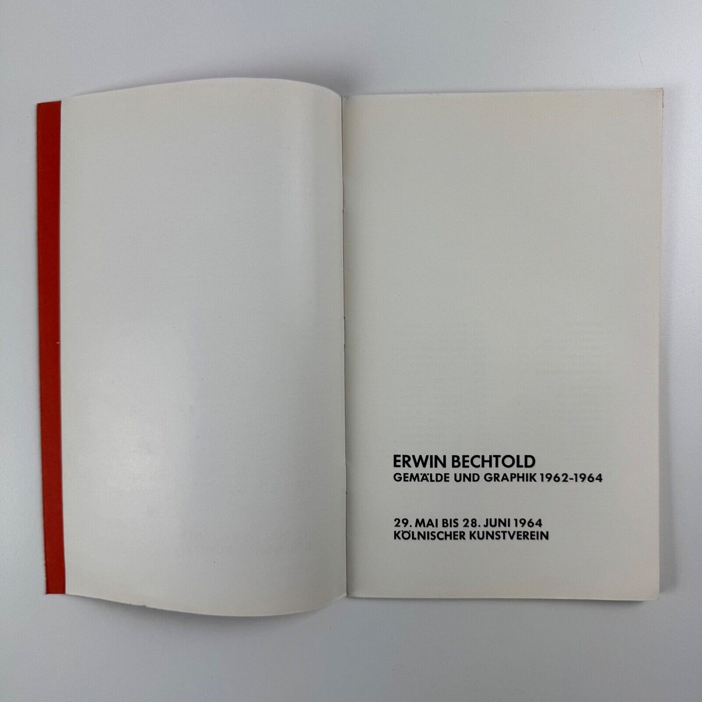 Erwin Bechtold. Gemälde und Graphik 1962-1964 | Kölnischer Kunstverein