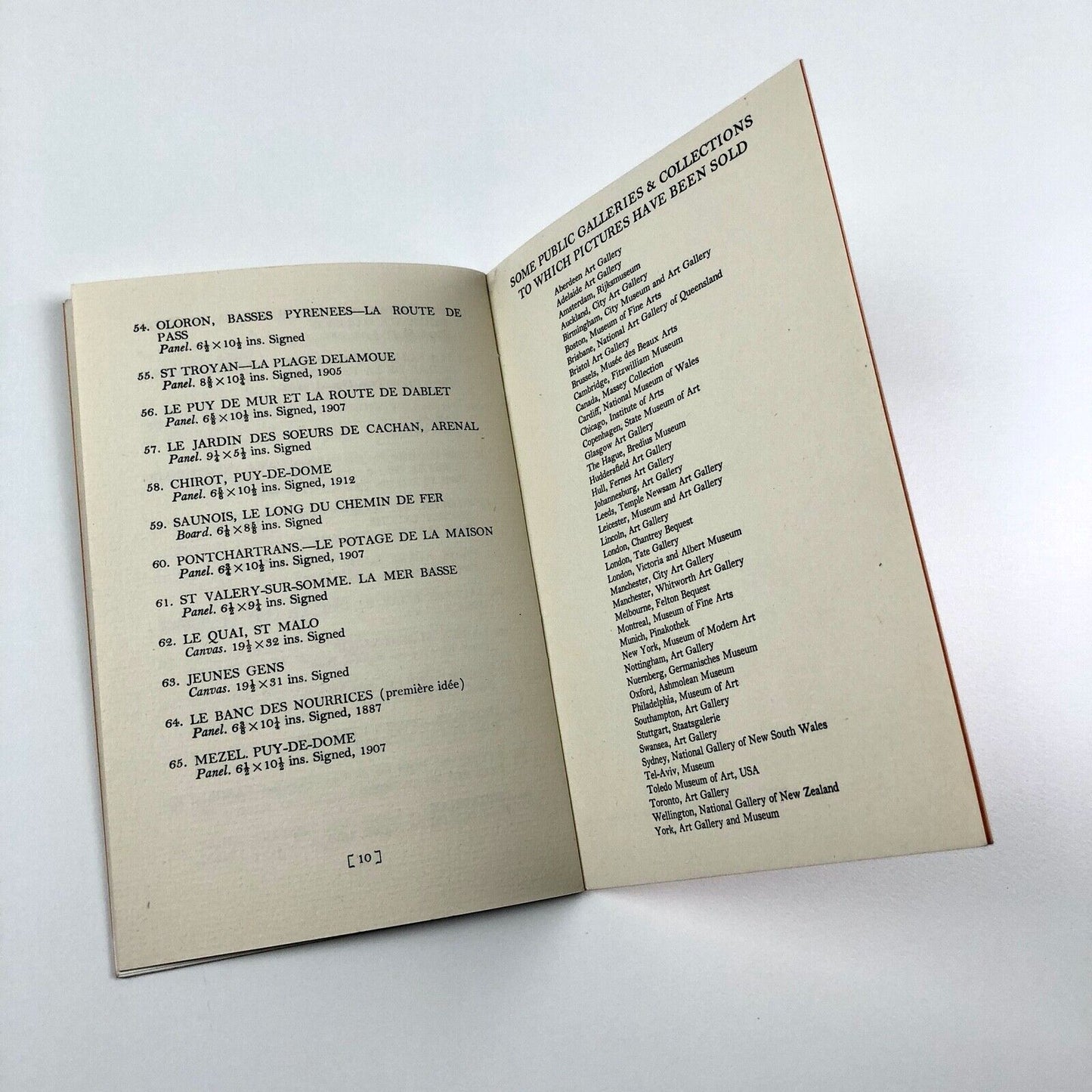 Walter Sickert - Paul Delance | Roland Browse Delbanco exhibition booklet, 1957