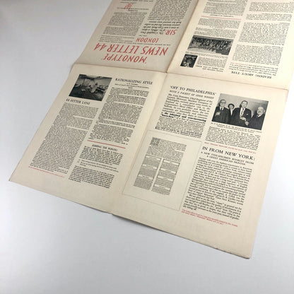 Monotype News Letter 44 | April 1952 – How and Why Type Faces Differ | Broadsheet