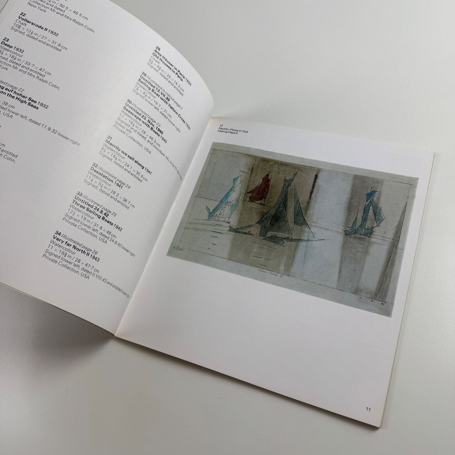 Lyonel Feininger. Drawings and watercolours | Marlborough Sep/Oct 1968 cat.238 typography by Gordon House