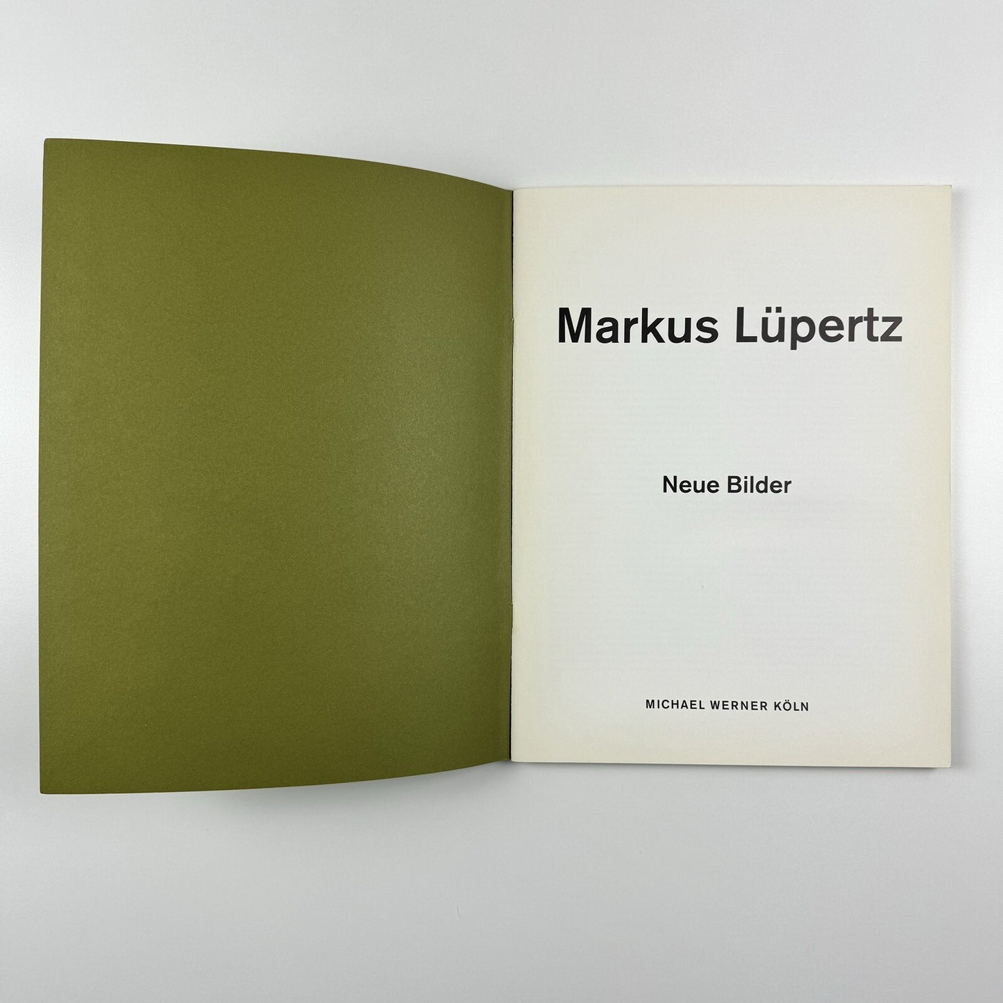 Markus Lüpertz. Neue Bilder | Text Pamela Kort | Galerie Michael Werner exhibition catalogue, 1997/8