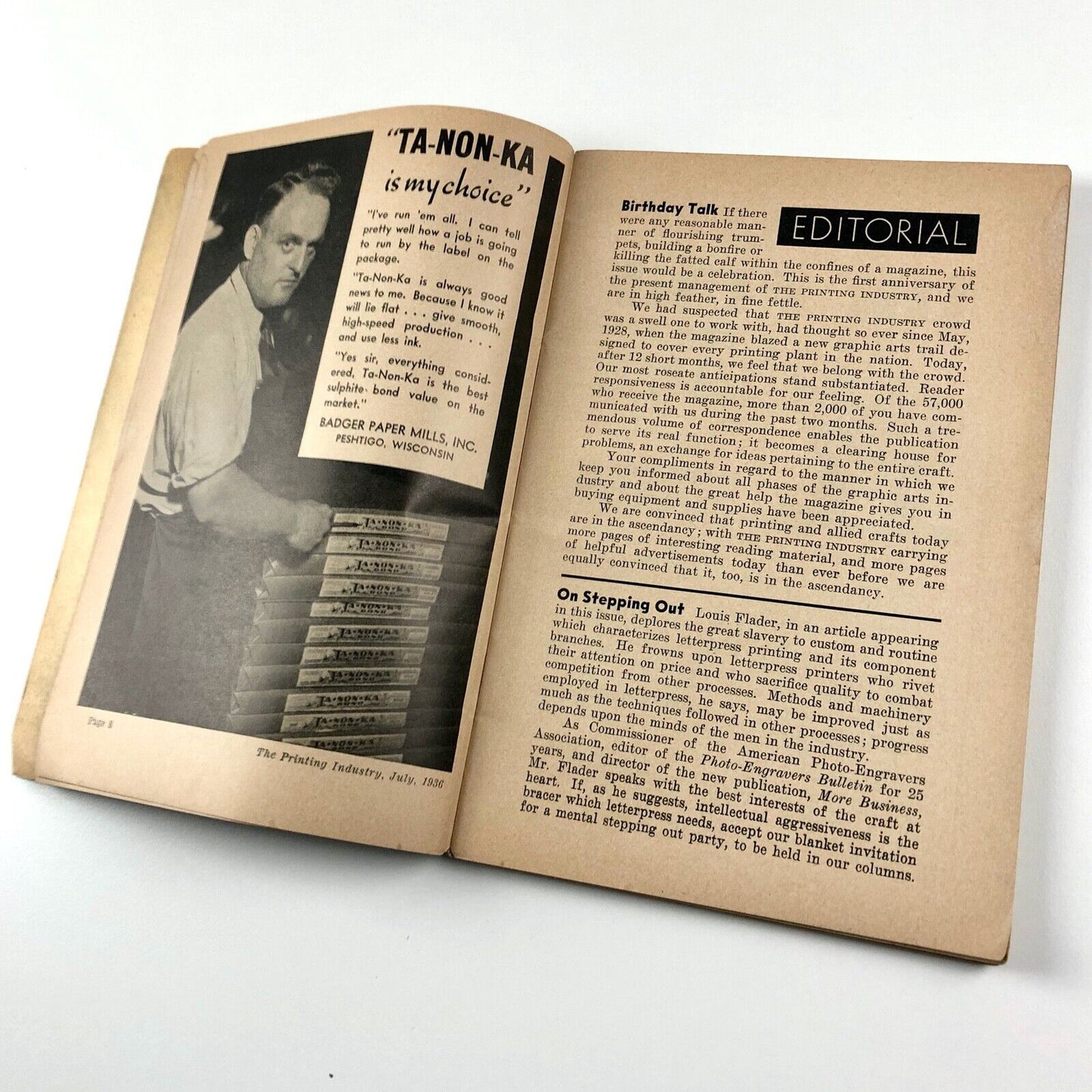 The Printing Industry – trade journal | Volume Seventeen, Number 7 | July 1936