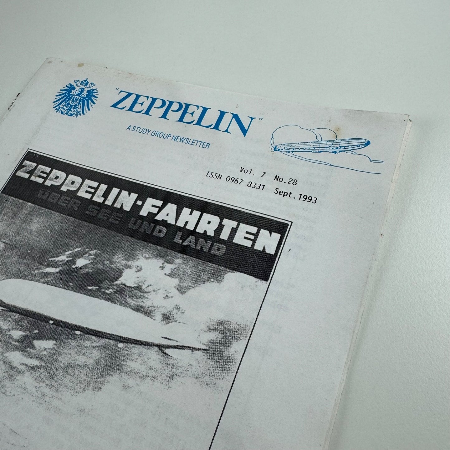 Zeppelin a study group newsletter vol 7 no 28 September 1993