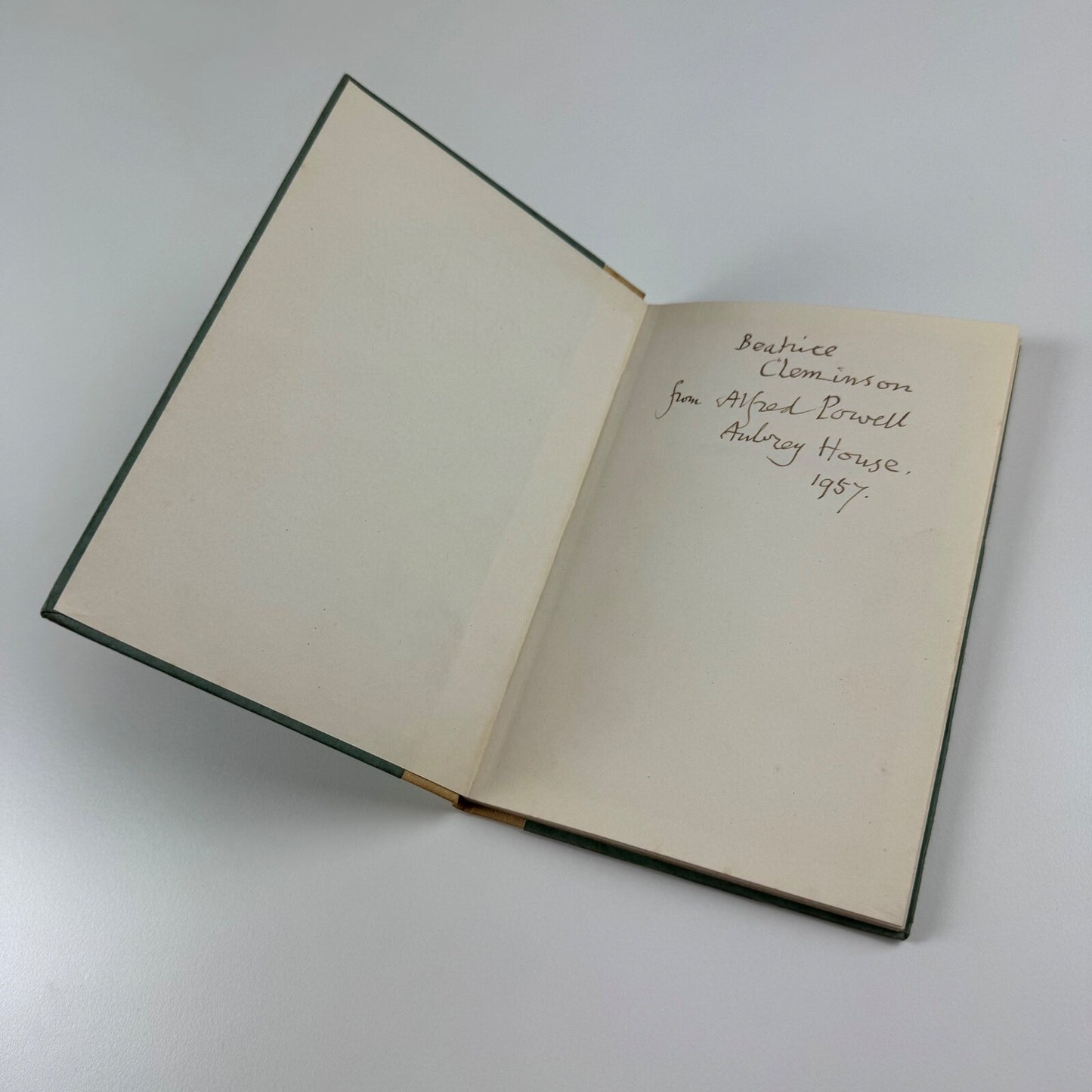 Scrips and Scraps by W.R. Lethaby. Gathered and introduced by Alfred H. Powell | Earle and Ludlow, 1956. Inscription from author to Beatrice Cleminson