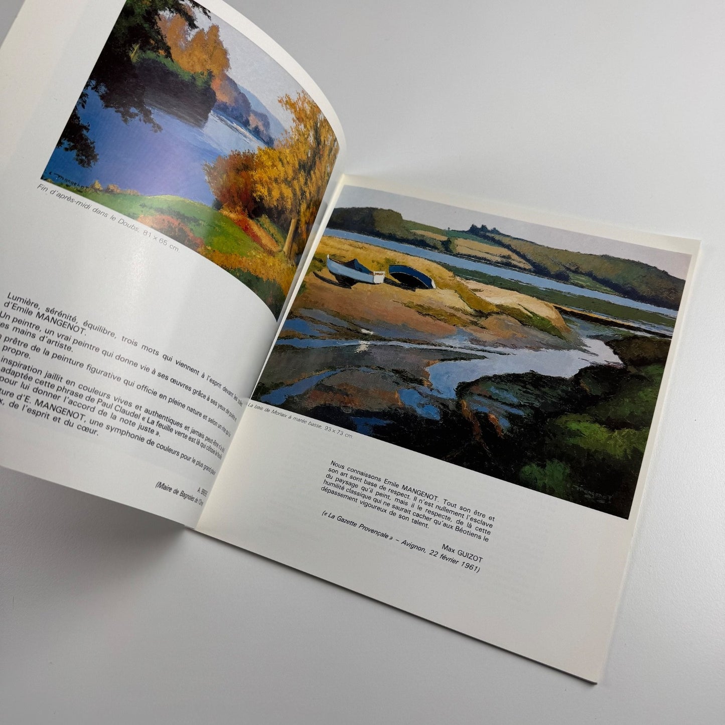 Emile Mangenot | catalogue to accompany the exhibition held in 1987