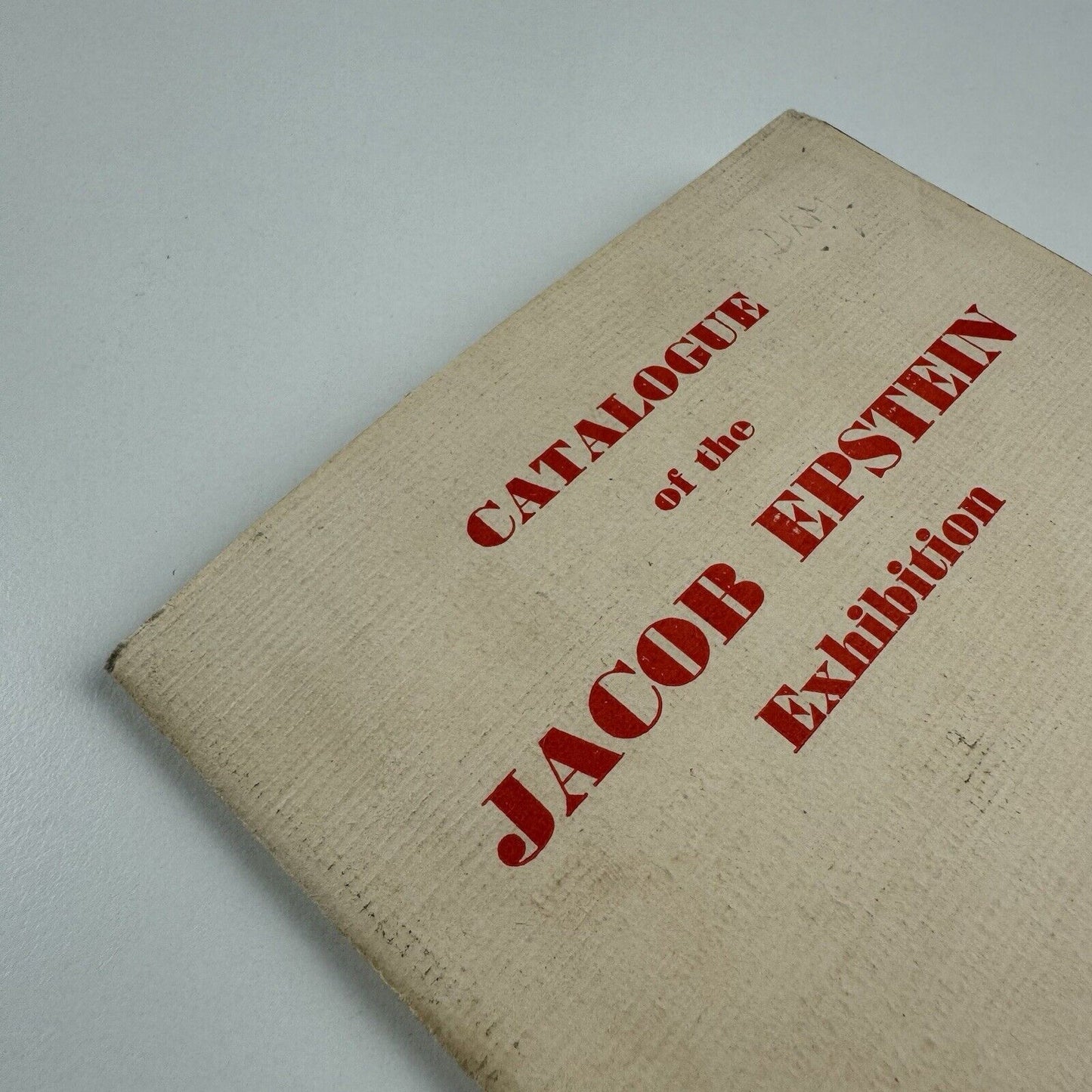 Jacob Epstein | The Leicester Galleries exhibition catalogue | Ernest Brown & Phillips, May 1933