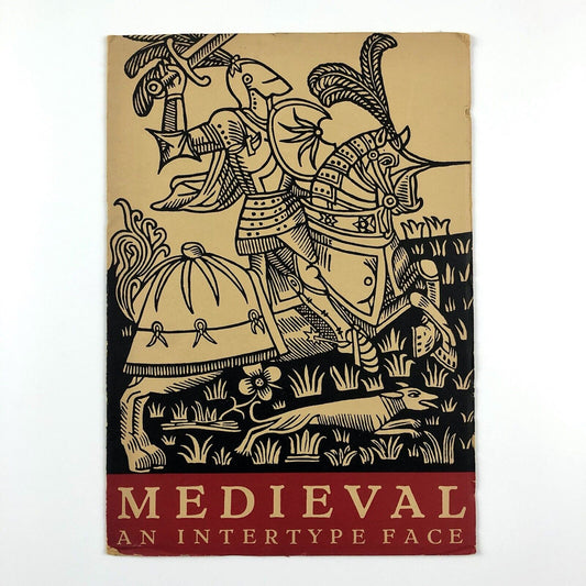 Medieval: An Intertype Face | Type specimen booklet | Intertype Corporation