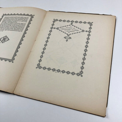 Monotype Flower Decorations type specimen booklet | Lanston Monotype, 1924