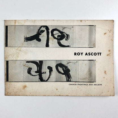 Roy Ascott: Change – Paintings and Reliefs | Presumed exhibition c.1959/early 60s