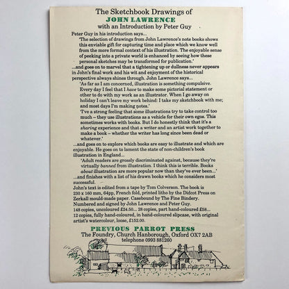 Leaflet to promote: Sketchbook Drawings by John Lawrence | Cover Cranks Restaurant