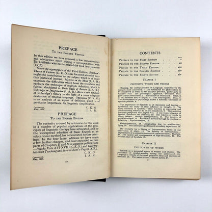 The Meaning of Meaning C.K. Ogden and I.A. Richards | Harcourt, Brace & Co 1953 | Ben & Bernarda Shahn