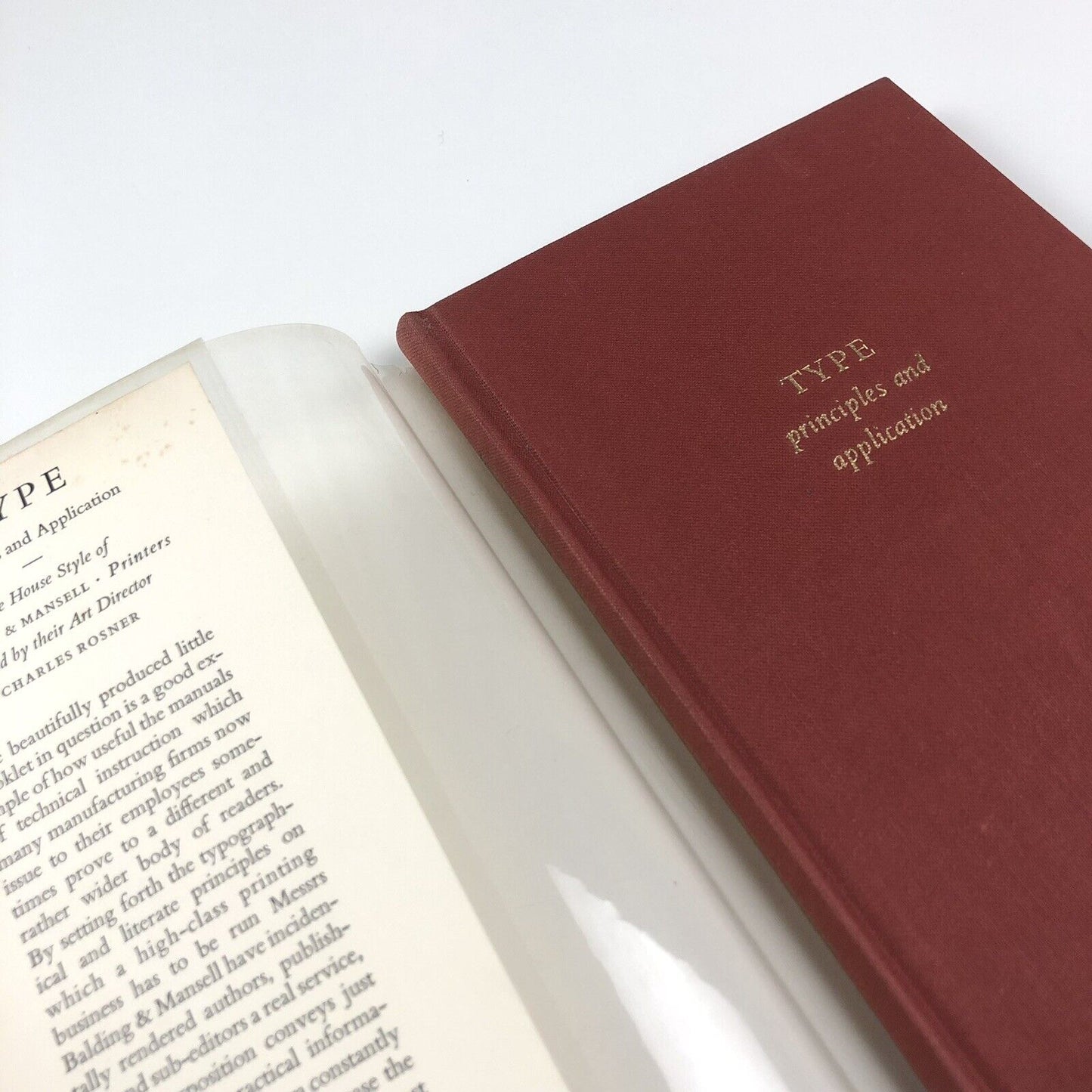 Type Principle and Application The House Style of Balding & Mansell | Edited by Charles Rosner