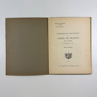 Établissement d’une feuille de la carte de France | Géographique de l’armée 1936