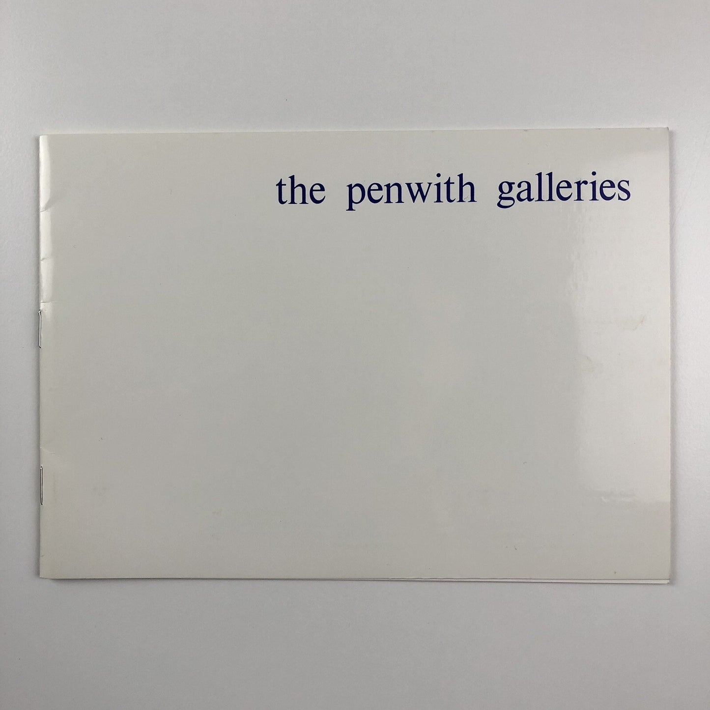 The Penwith Galleries promotional leaflet c1976 intro Frank Halliday