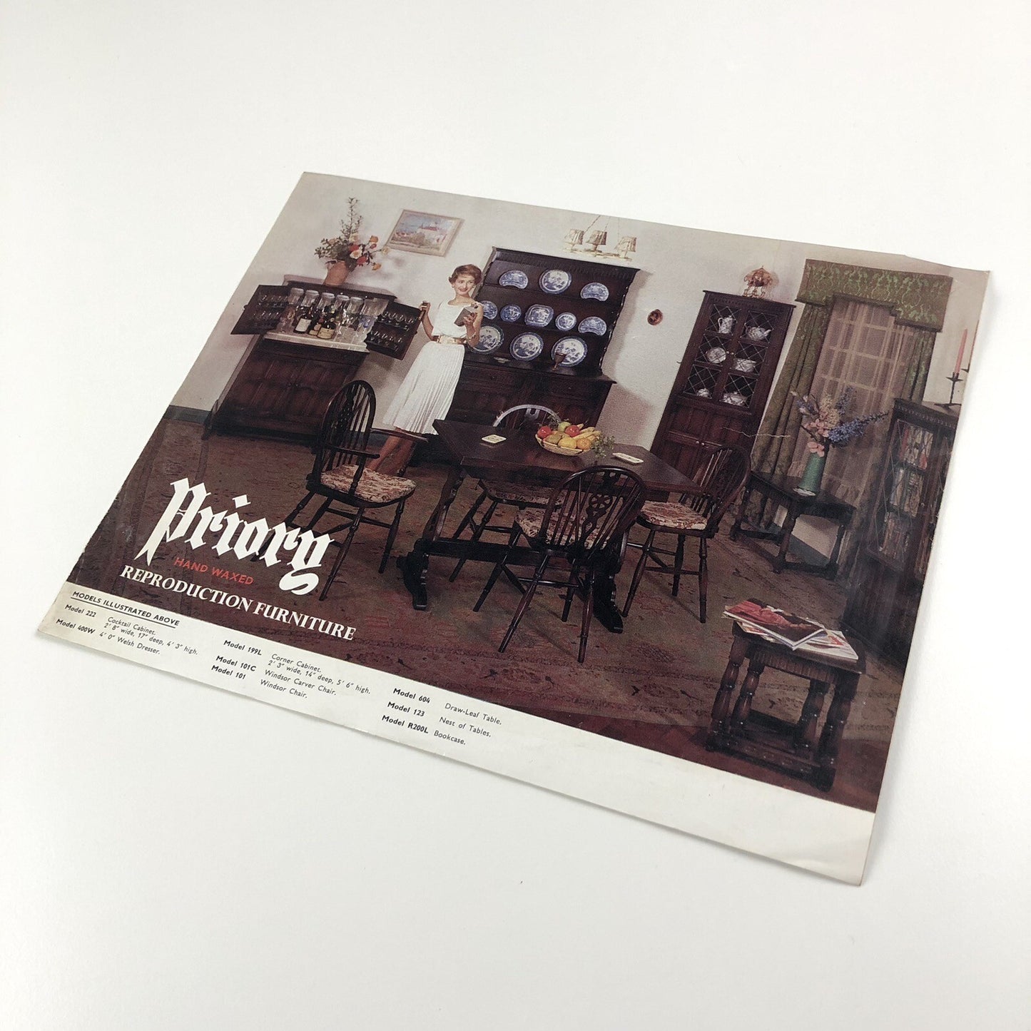 Priory hand waxed reproduction furniture | Leaflet and price list, 1964