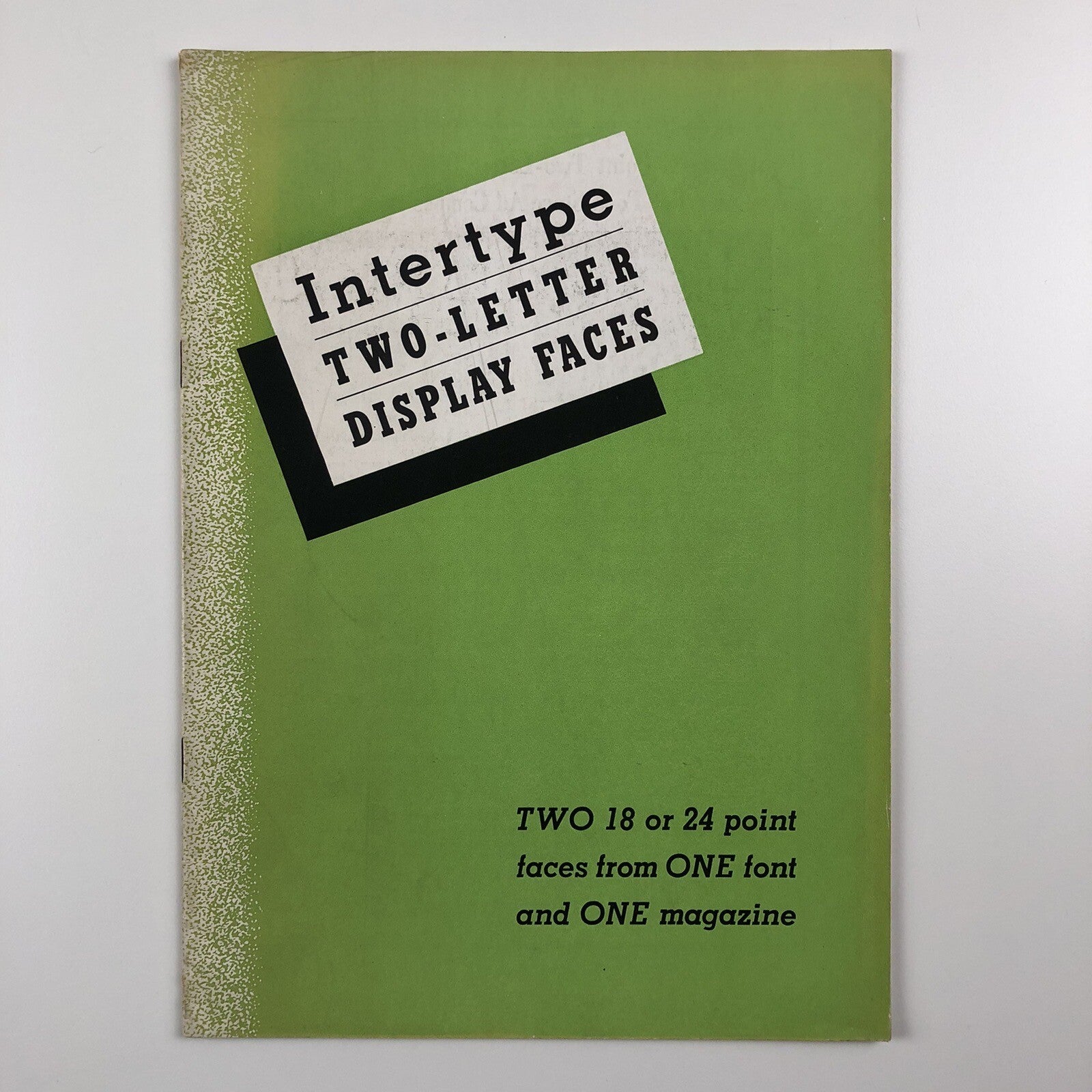 Intertype Corporation – Two-Letter Display Faces | Type specimen broch ...