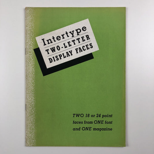 Intertype Corporation – Two-Letter Display Faces | Type specimen brochure, undated