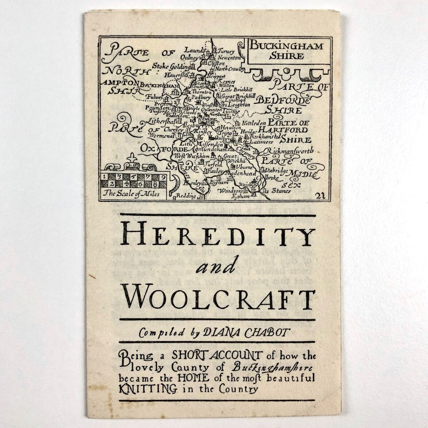 Heredity and Woolcraft, compiled by Diana Chabot | Buckinghamshire knitting 1961?