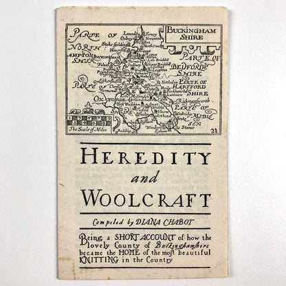 Heredity and Woolcraft, compiled by Diana Chabot | Buckinghamshire knitting 1961?