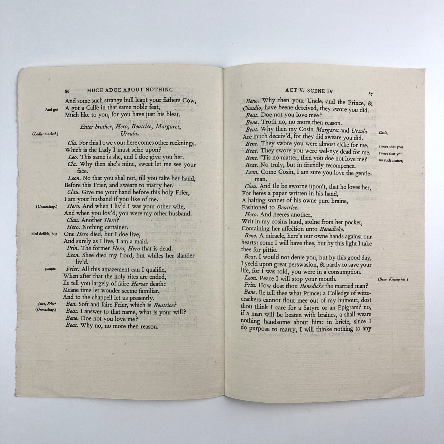 Much Adoe About Nothing – specimen pages | Nonesuch Press, undated