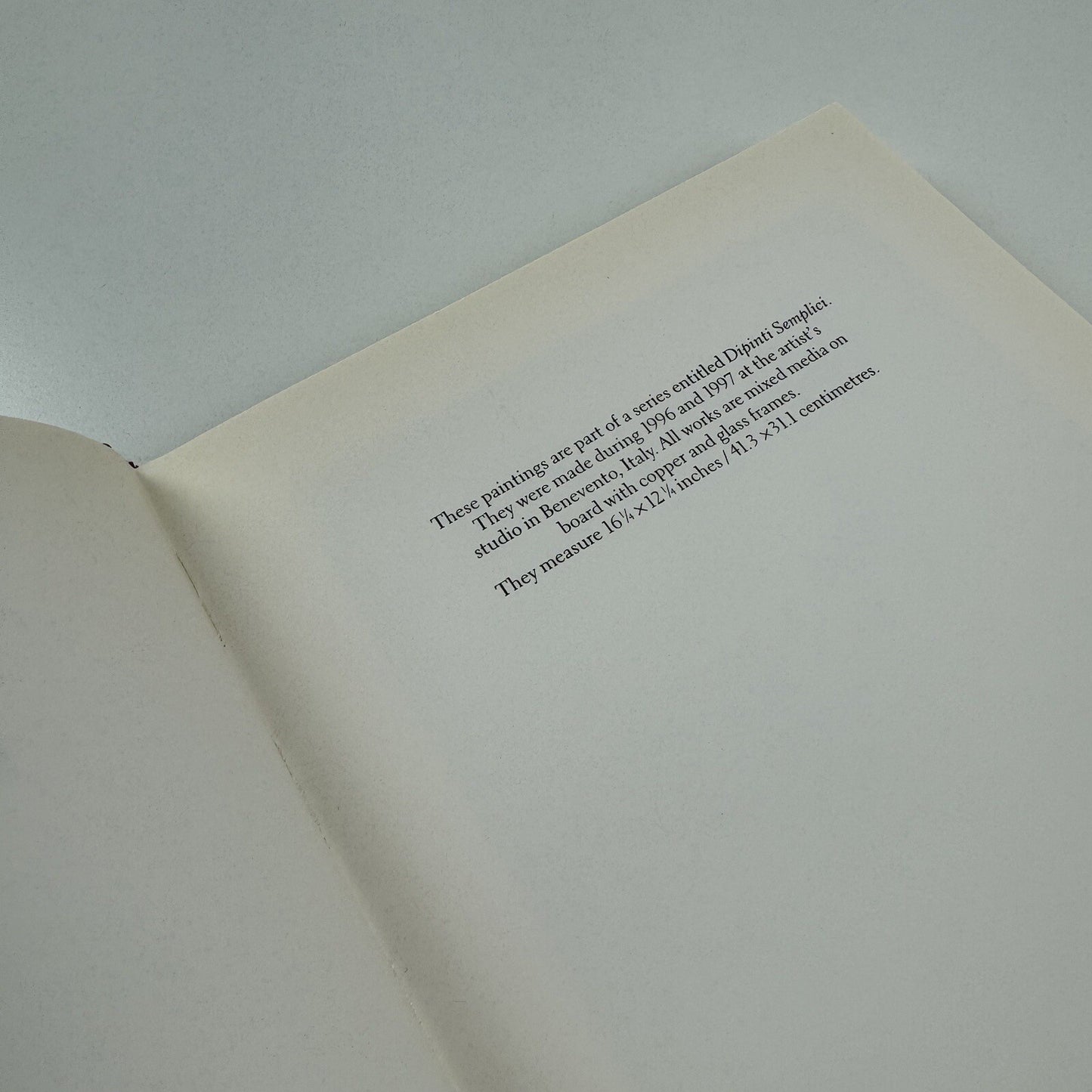 Mimmo Paladino. Dipinti Semplici | Waddington Galleries 1997 catalogue