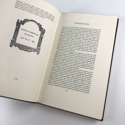 Early Printed Book Labels by Brian North Lee | The Bookplate Society, 1976