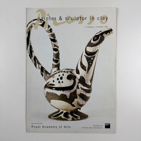 Picasso painter & sculpture in clay. Fold-out gallery guide to accompany the exhibition held at Royal Academy of Arts between 17 September and 16 December 1998