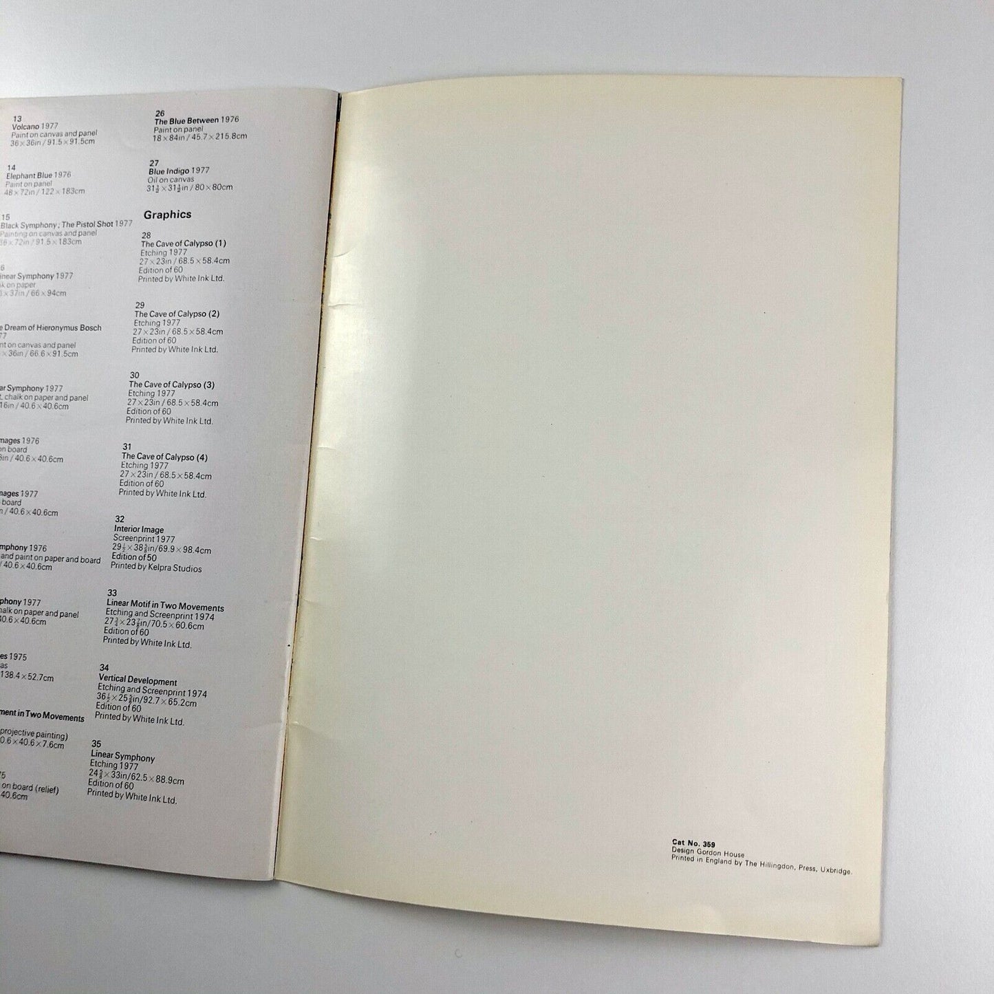 Victor Pasmore. The Image Within. Recent Works 1974-77 | Marlborough, 1977 | catalogue design by Gordon House