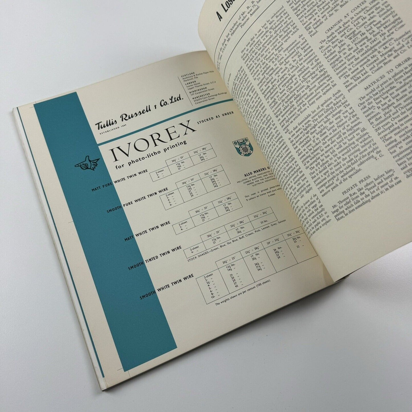 Printing Review No 37, Winter 1956/7 | Printing in the Netherlands | Charles Rosner