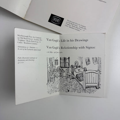 Van Gogh's Life in Drawings / Relationship with Signac Marlborough May/June 1962 includes press clippings and private view invite