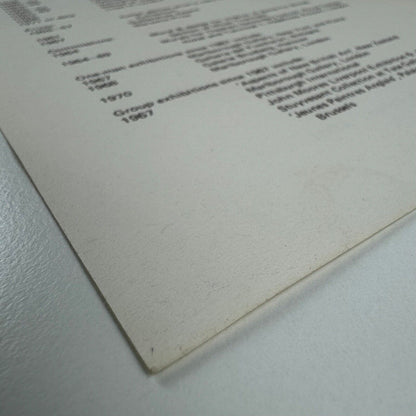 Leaflet on Joe Tilson from Oxford Gallery, Oxford. Undated presumed to be 1970s