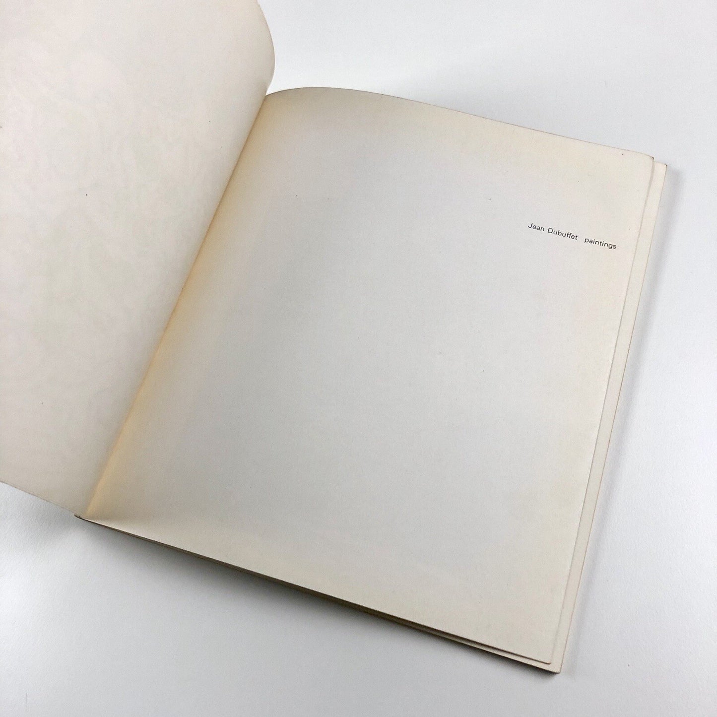 Jean Dubuffet Paintings | Tate Gallery / Arts Council catalogue, 1966