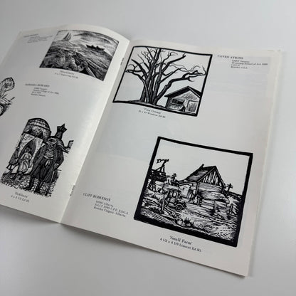 Leaflet for engravings, etchings, woodcuts, linocuts. Contemporary and Historical Works | Peter J. Mortimer-Rae Fine Arts, Calgary
