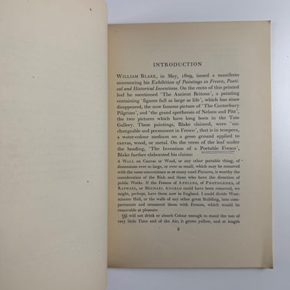 Tempera Paintings by William Blake | Festival of Britain and William Blake Trust Arts Council 1951 includes private view invite