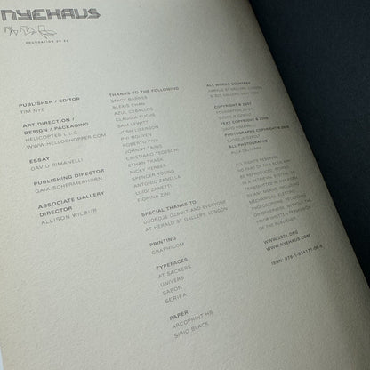 Djordje Ozbolt. Nyehaus, 2007 | Limited edition catalogue, numbered 976 of 1500