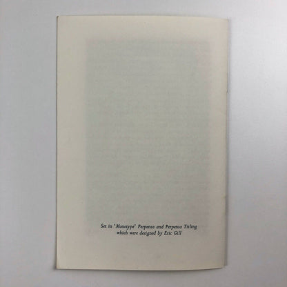 Eric Gill. An Introduction to his Work | Chichester City Museum, 1964