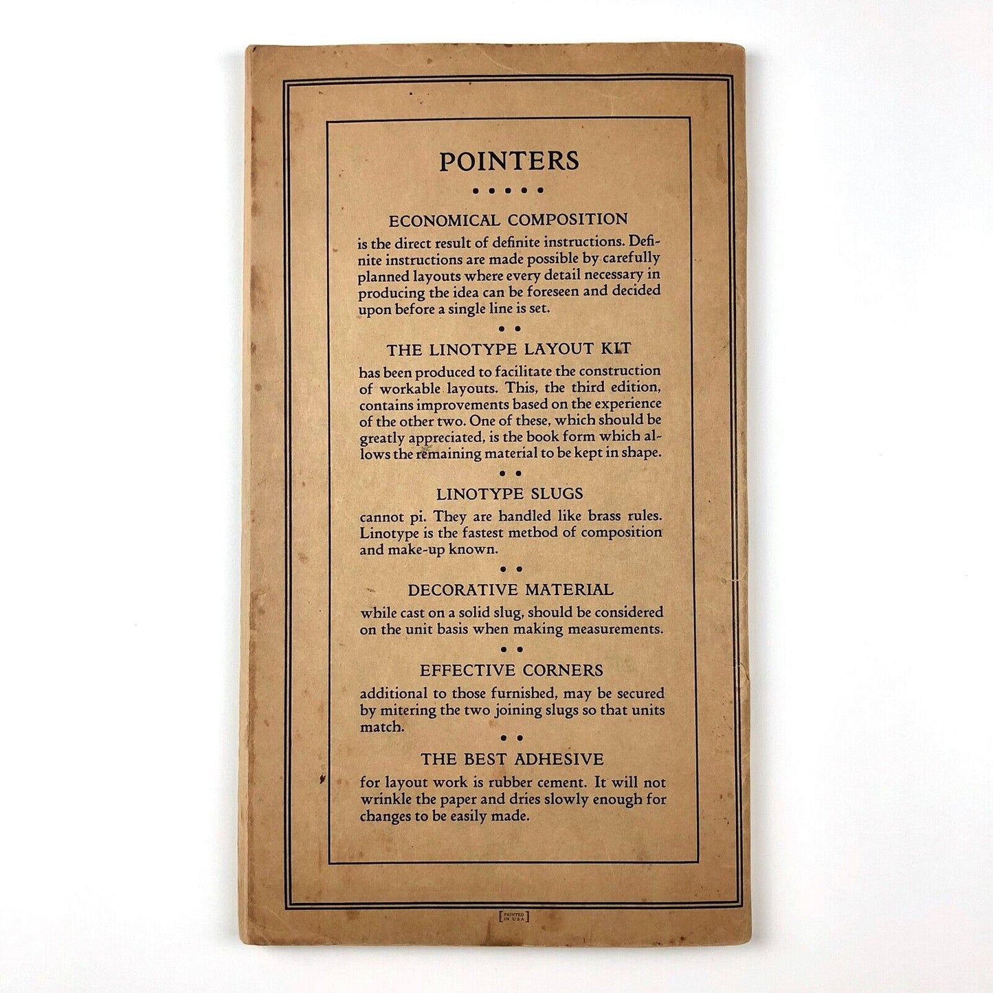 Typography Layout Kit | Mergenthaler Linotype Company, Brooklyn, New York, October 1927