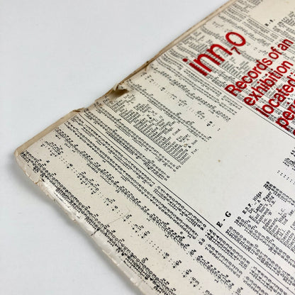 Artist Placement Group inn70 Hayward Gallery catalogue – December, 1971
