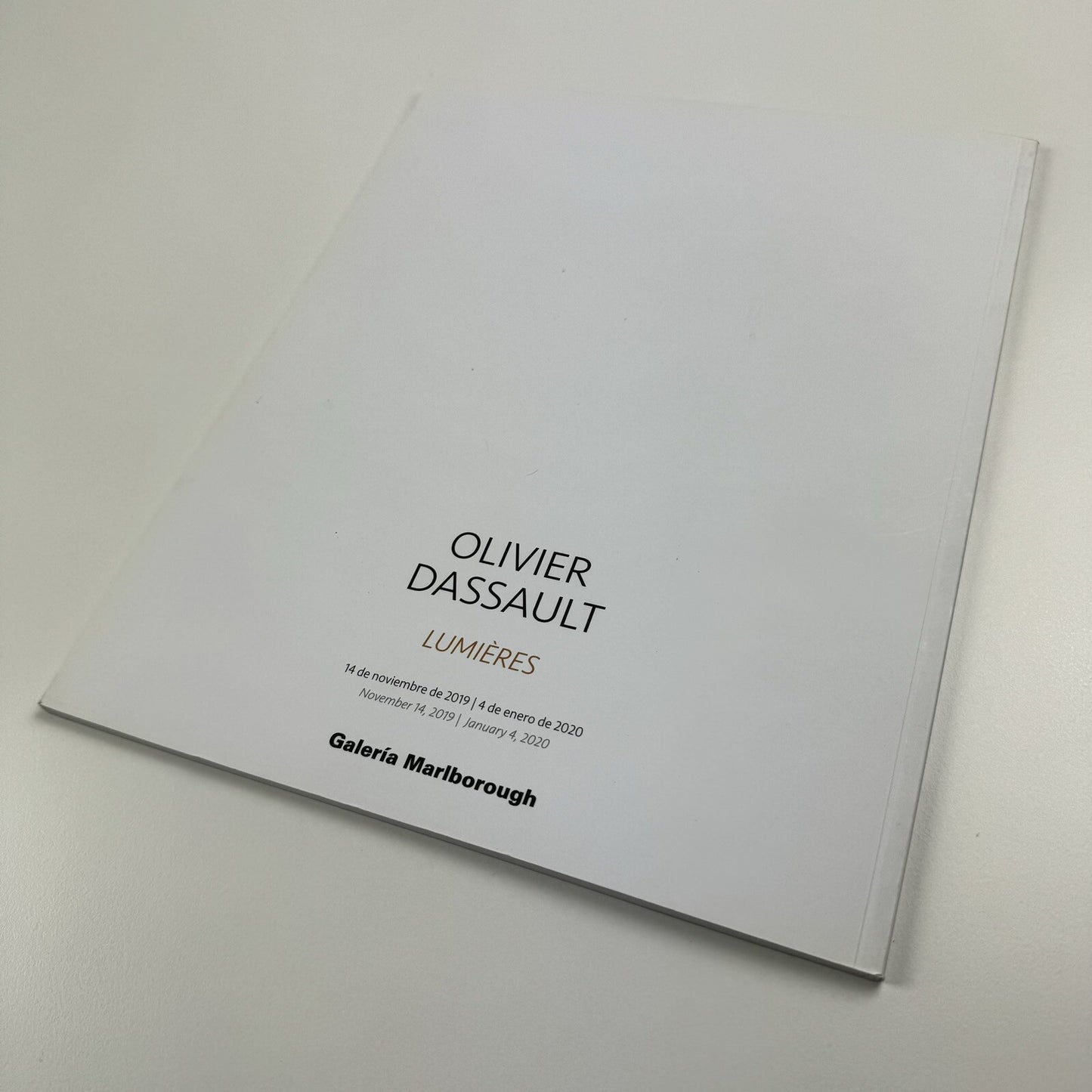 Olivier Dassault. Lumières | Galería Marlborough, Madrid catalogue, 2019/20