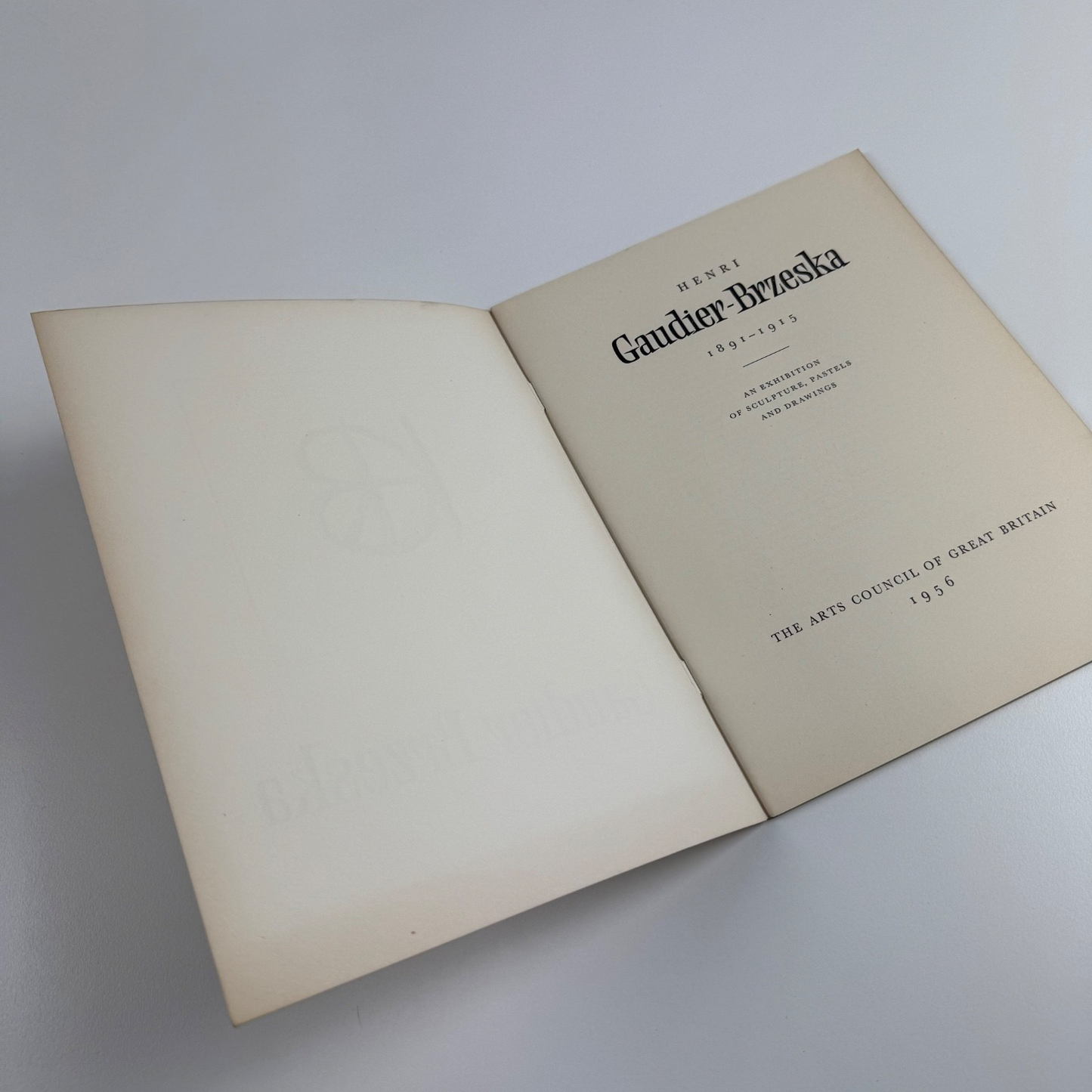 Henri Gaudier-Brzeska. Exhibition of sculpture, pastels & drawings Arts Council