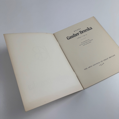 Henri Gaudier-Brzeska. Exhibition of sculpture, pastels & drawings Arts Council