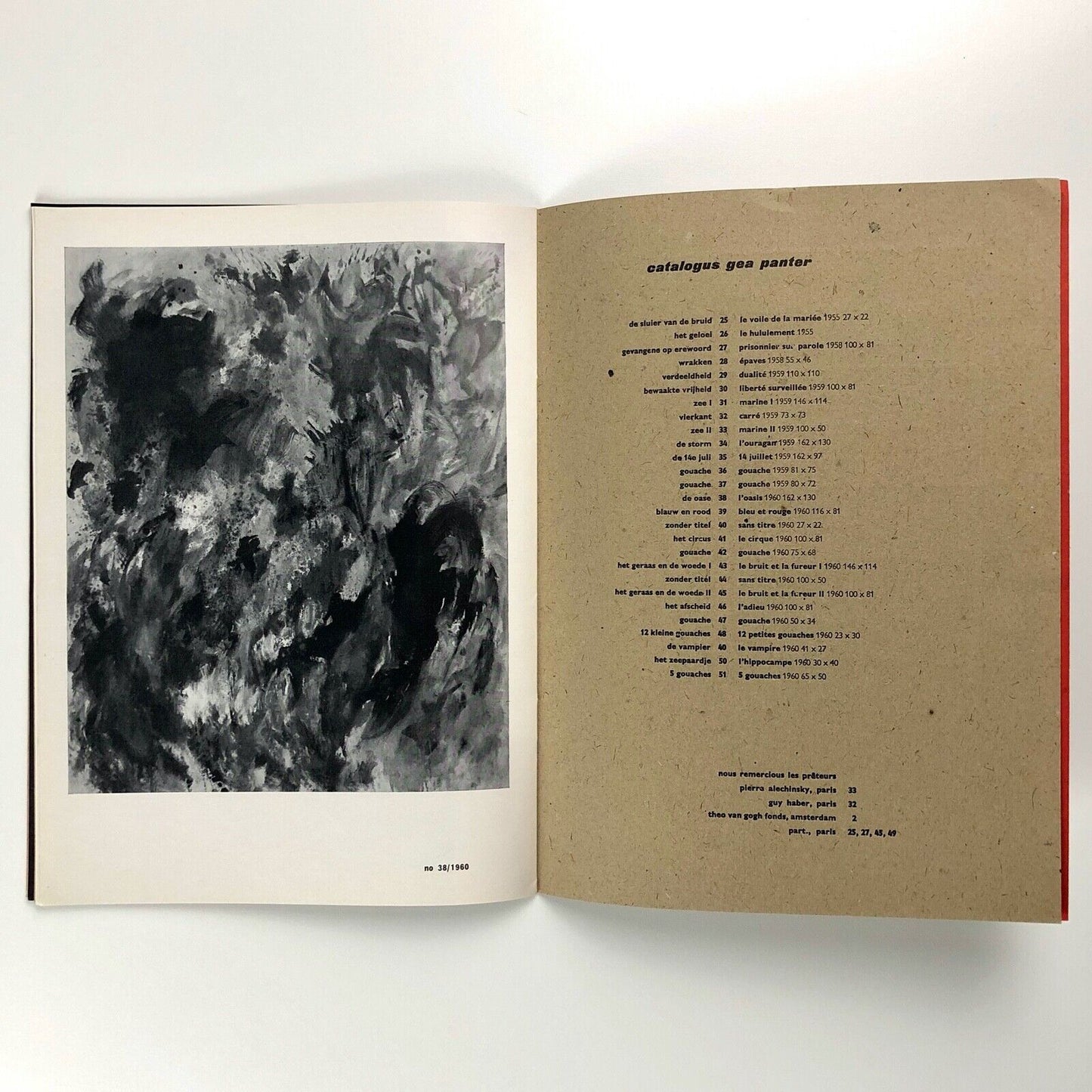 [Avigdor] Arikha – Panter | Stedelijk Museum exhibition catalogue no. 248, 1960